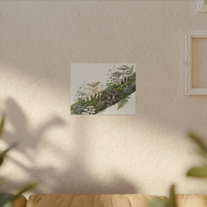 Dappled Wild Mushrooms Canvas Art - Japandi Ma