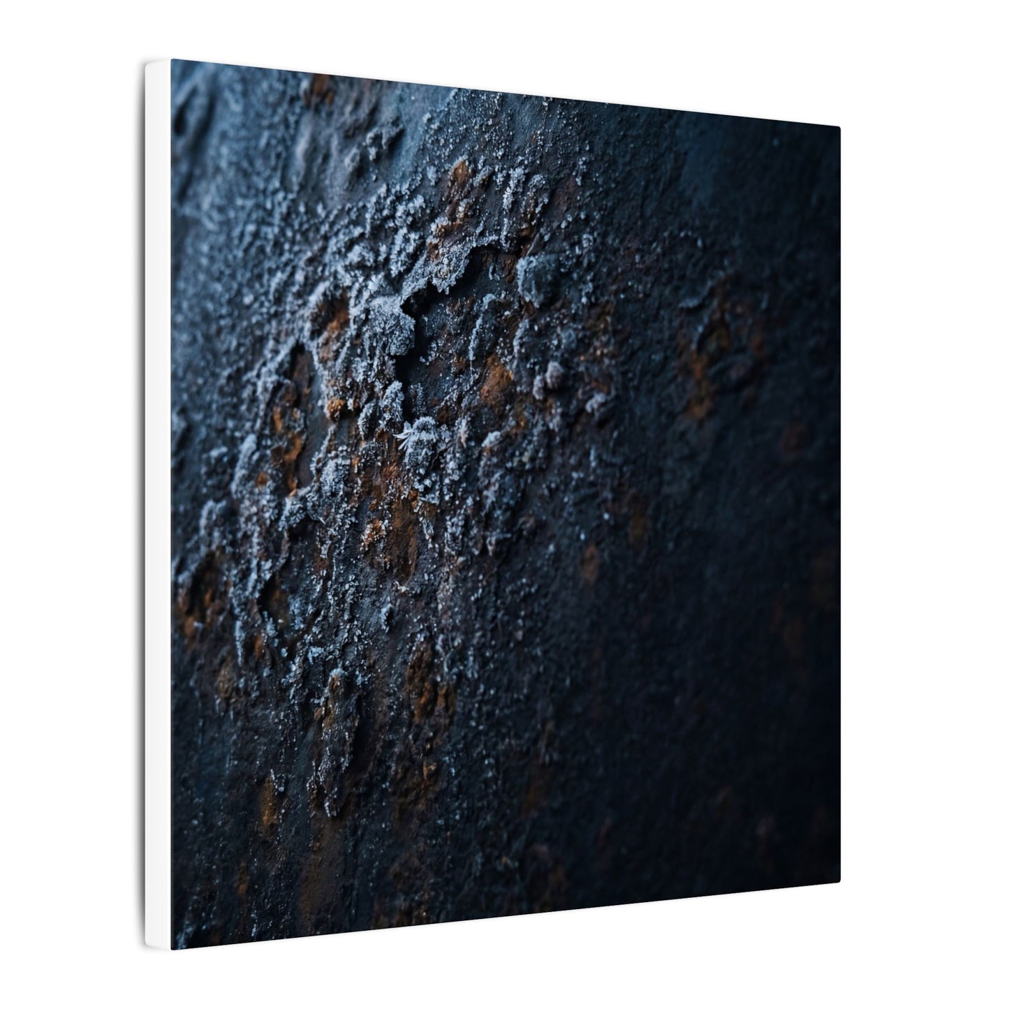 Rust Patina Canvas Art | Winter Dark Japandi Shadow Zen Art
