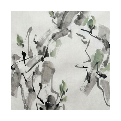 Overcast Ink Brushstroke Wall Art Print - Zen Ma