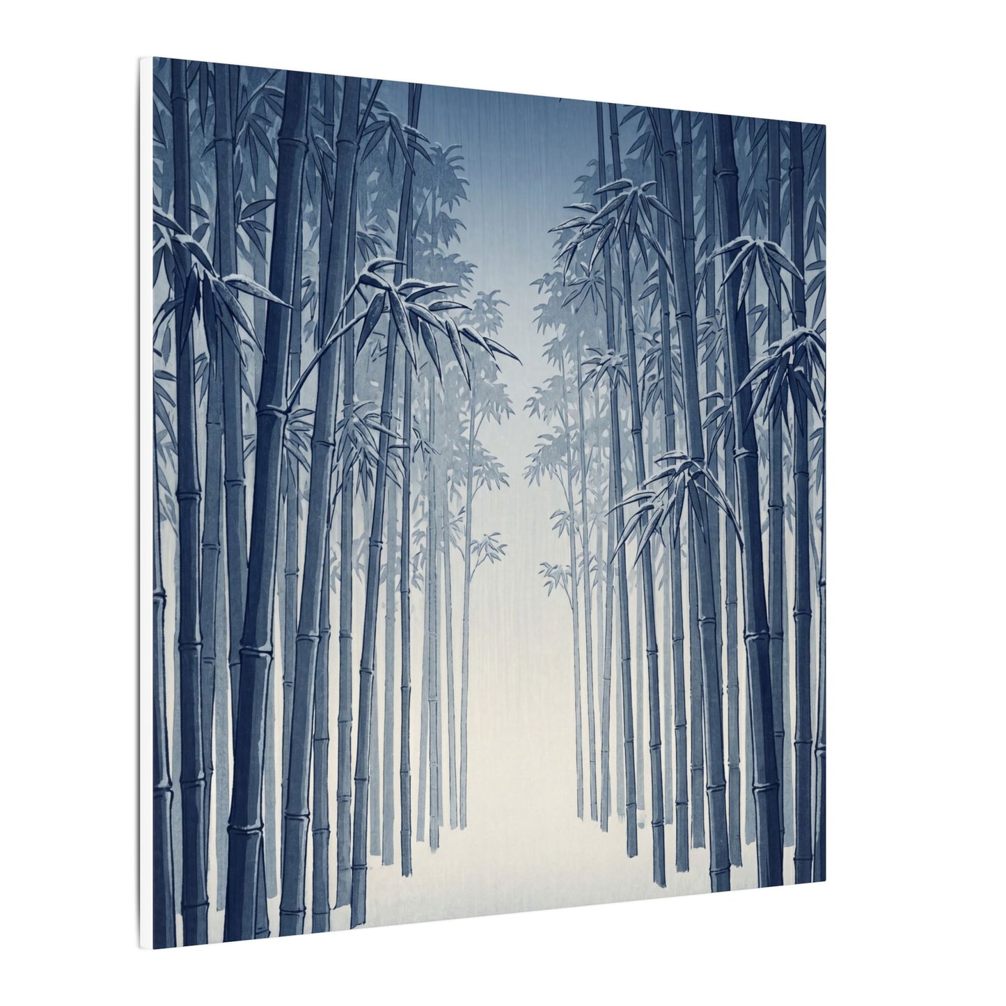 Bamboo Grove Canvas Art | Winter Zen Ukiyo E Inspired Art