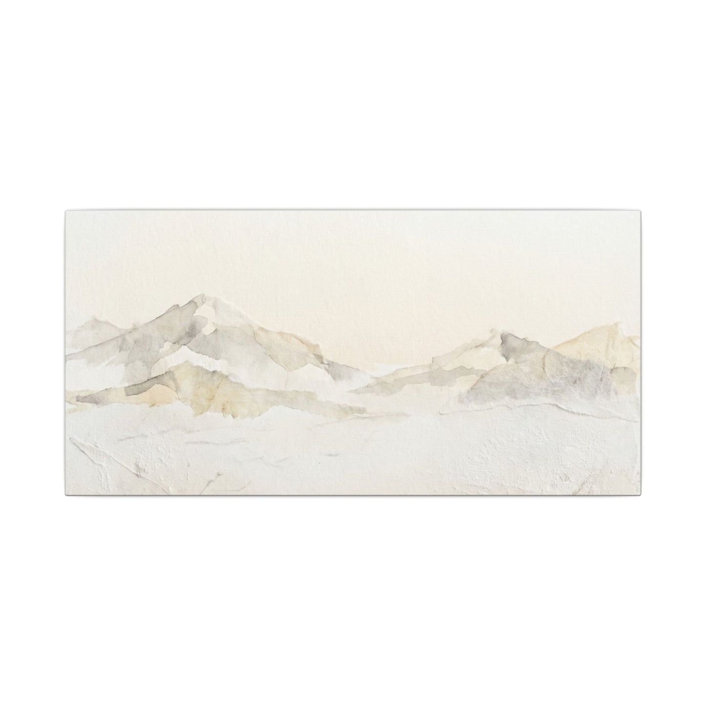 Mountain Mist Winter Canvas Art | Japandi Warm Design