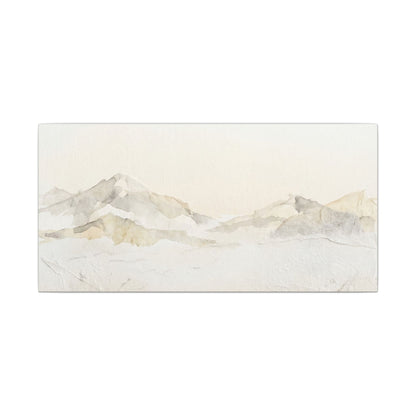 Mountain Mist Winter Canvas Art | Japandi Warm Design