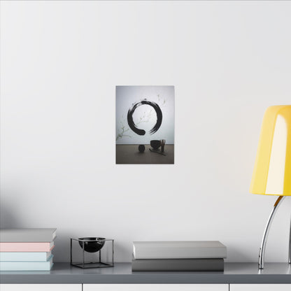 Tea Ceremony Enso Canvas Art | Peaceful Zen Art