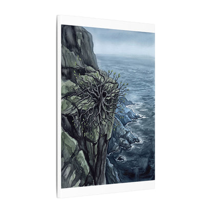 Pine Tree Spring Canvas Art | Japandi Neutral Design