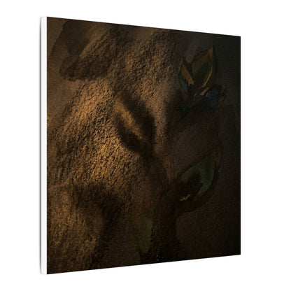 Candlelight Shadow Play Canvas Art - Dark Japandi Ma