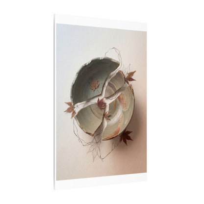 Dawn Ceramic Bowl Canvas Art - Japandi Fukinsei