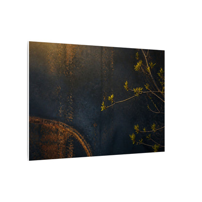 Spring Rust Patina Dark Texture Canvas Art | Moody Decor