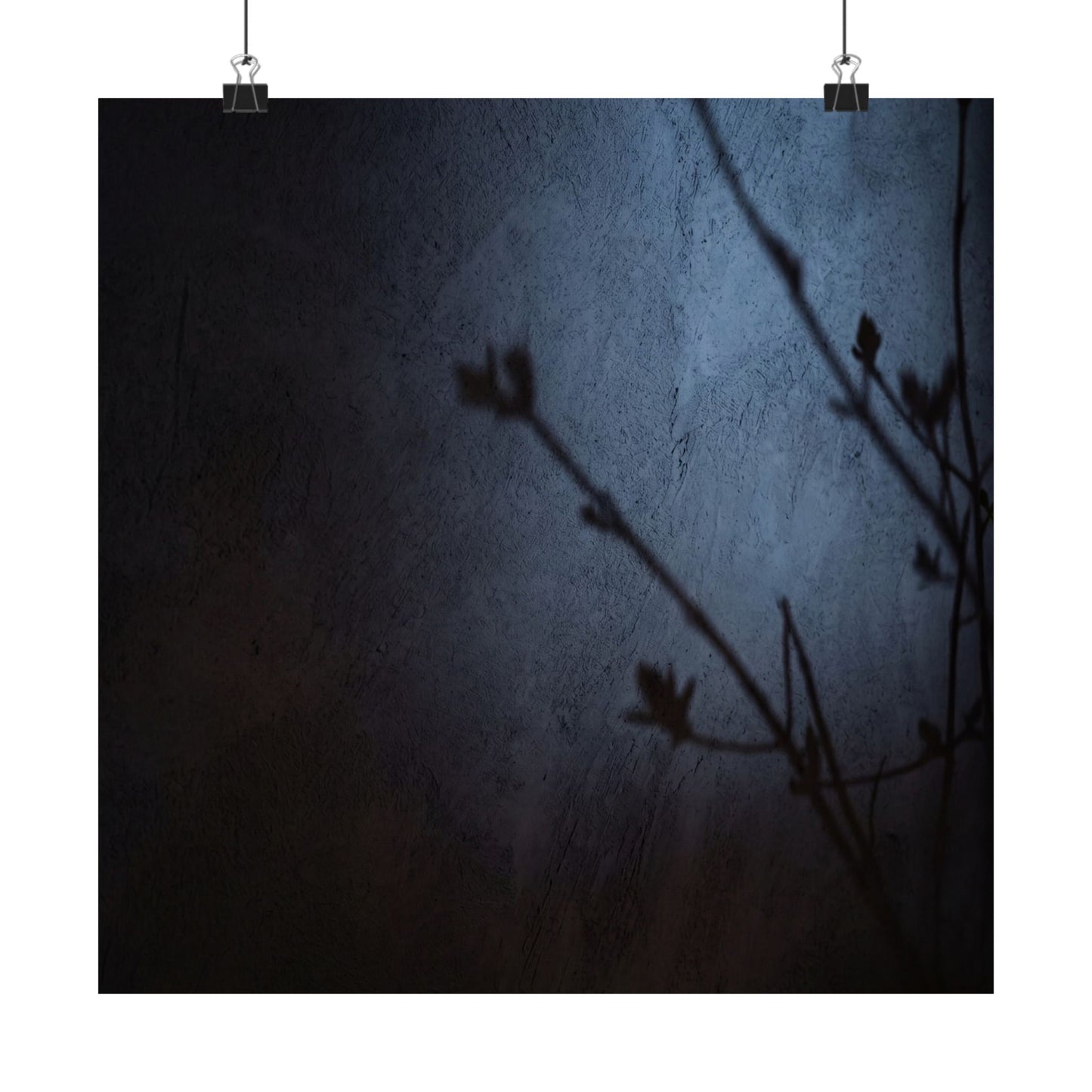 Shadow Play Wall Art Print | Spring Dark Japandi Moody Minimal Art