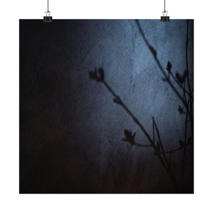 Shadow Play Wall Art Print | Spring Dark Japandi Moody Minimal Art