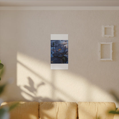 Kintsugi Lotus Flower in Dawn | Broken Beauty Canvas Art