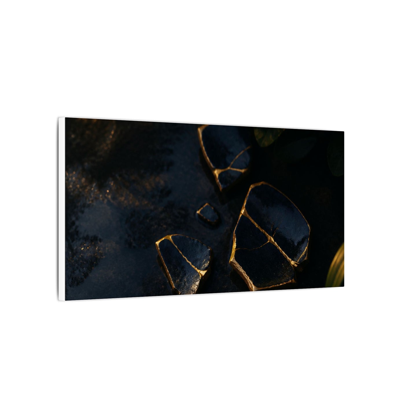 Summer Broken Pottery Moody Minimal Canvas Art | Atmospheric Decor