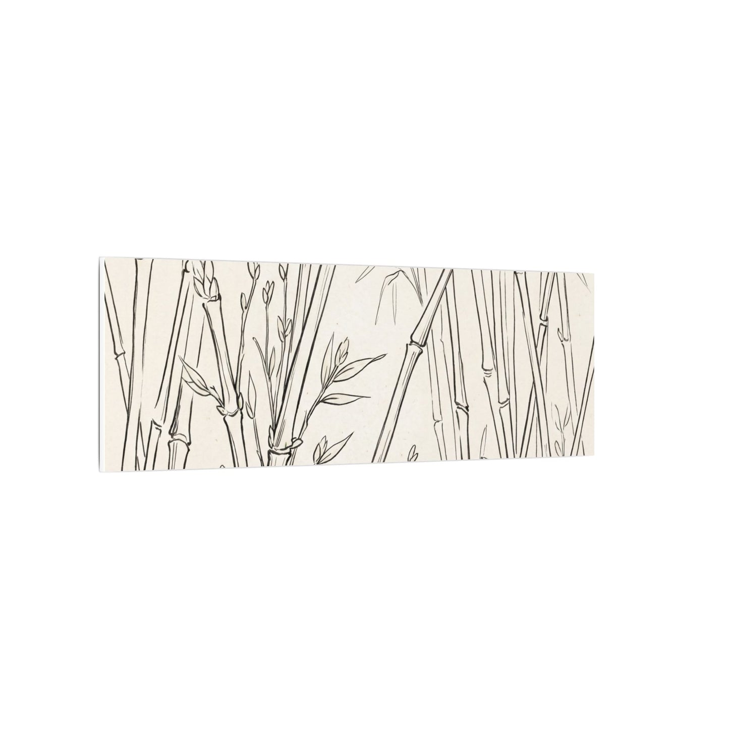 Candlelight Bamboo Grove Canvas Art - Japandi Fukinsei