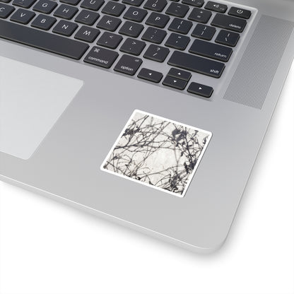 Shadow Play Sticker | Winter Japandi Japanese Pattern Art