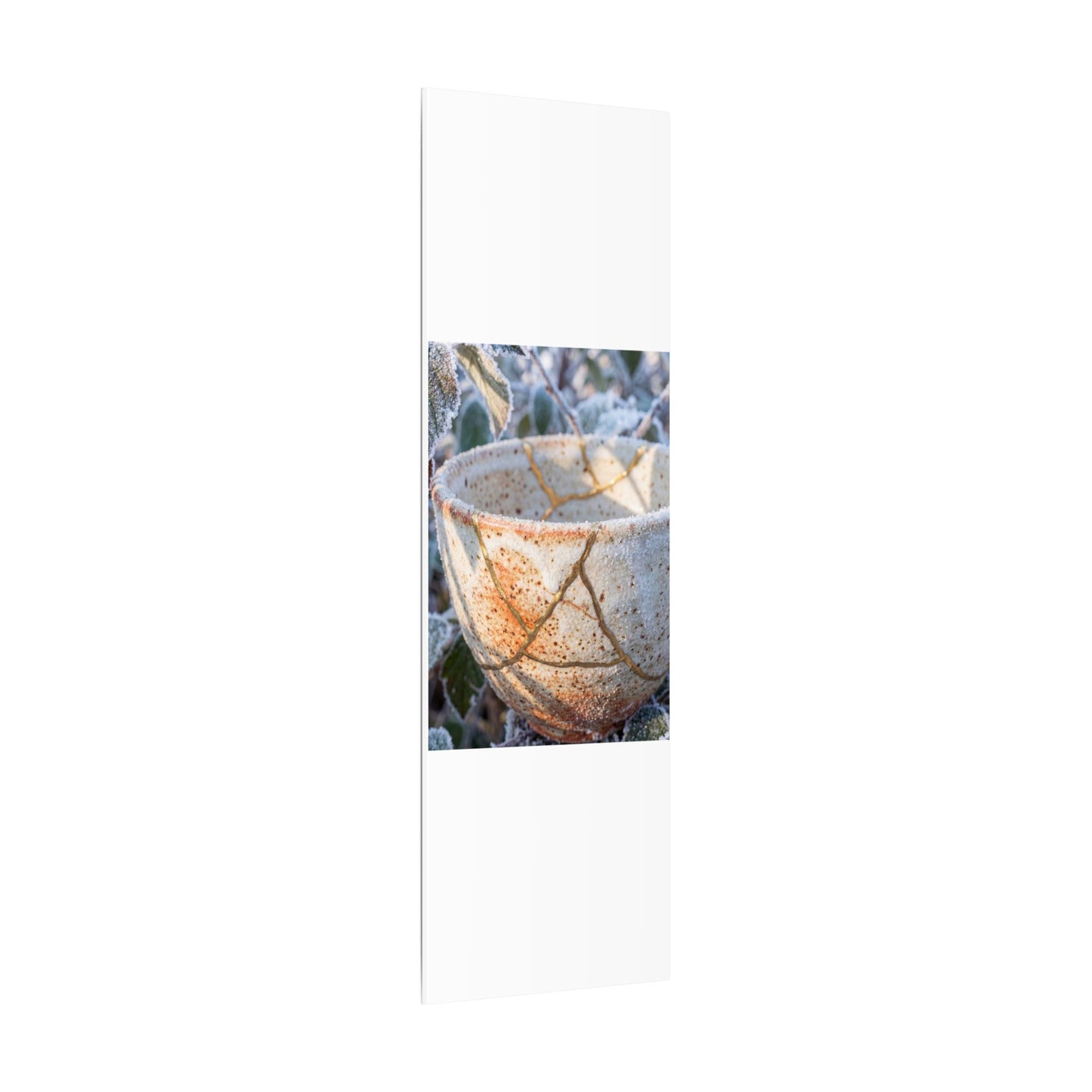 Resilient Ceramic Bowl Canvas Art - Gold Vein Kintsugi