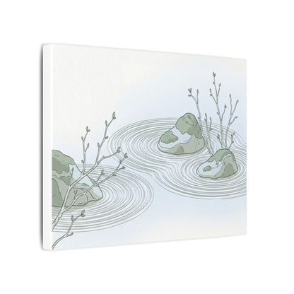 Moonlight Rock Garden Canvas Art - Japandi Ma