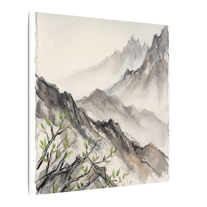 Spring Mountain Mist Texture Canvas Art | Warm Decor