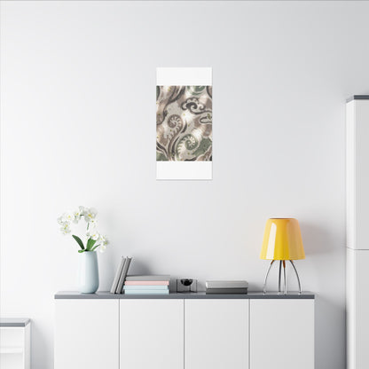 Dappled Ink Brushstroke Canvas Art - Japandi Ma