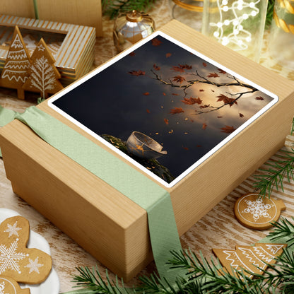 Golden Hour Moonlit Garden Sticker - Kintsugi Datsuzoku Art Print