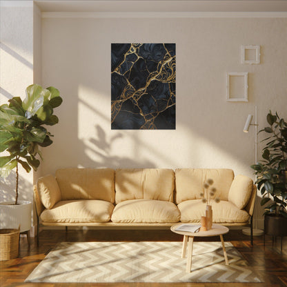 Kintsugi Gold Vein Canvas Art