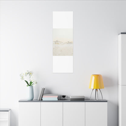 Mountain Mist Winter Canvas Art | Japandi Warm Design