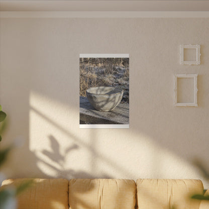 Dappled Ceramic Bowl Canvas Art - Japandi Fukinsei