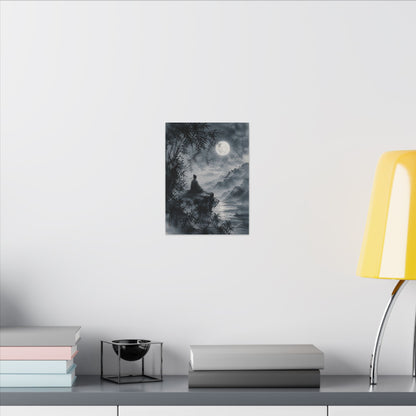 Ink Brushstroke Sumi E Canvas Art | Serene Zen Art