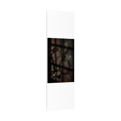 Dark Japandi Shadow Play in Candlelight | Dark Texture Canvas Art