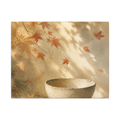 Japandi Ceramic Bowl in Dappled | Watercolor Canvas Art