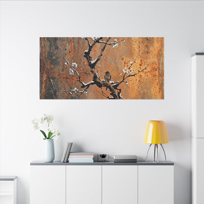 Datsuzoku Rust Patina Canvas Art - Zen Sumi E