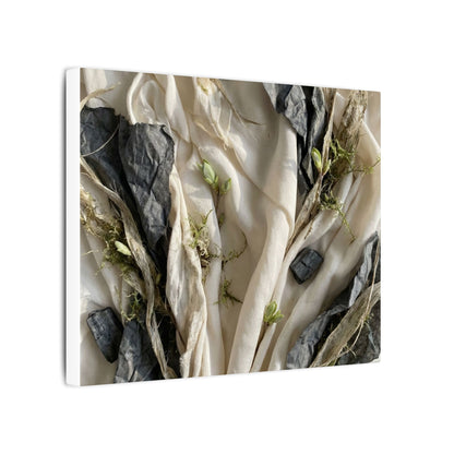 Spring Silk Drape Texture Canvas Art | Warm Decor