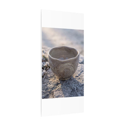 Seijaku Ceramic Bowl Canvas Art - Japandi Japanese Pattern