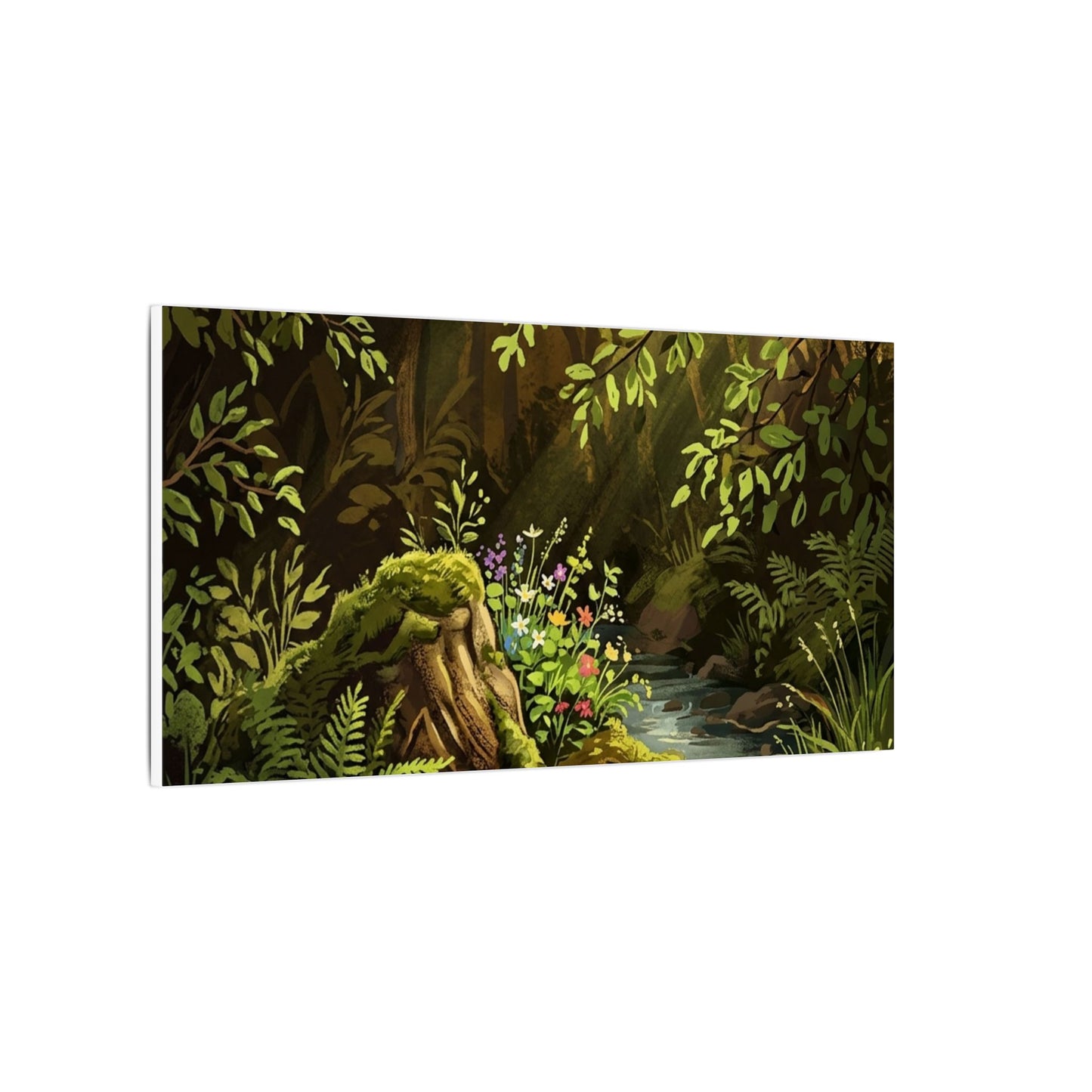 Golden Hour Silk Drape Canvas Art - Dark Japandi Datsuzoku