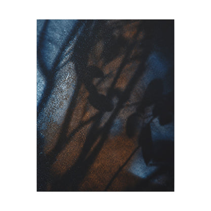Moonlight Shadow Play Canvas Art - Dark Japandi Ma