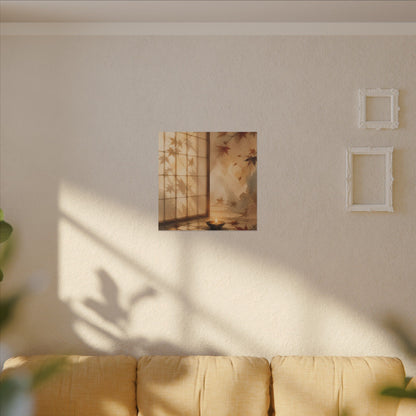 Candlelight Shoji Screen Canvas Art - Japandi Ma