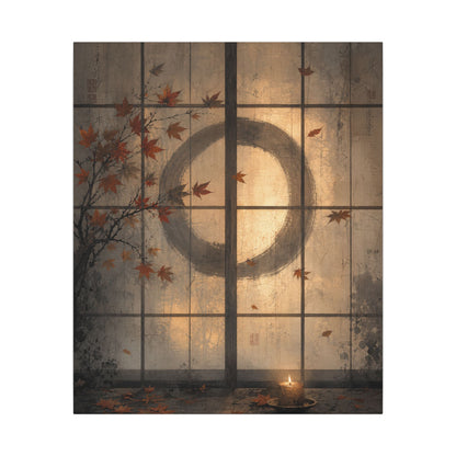 Shoji Screen Texture Canvas Art | Earthy Japandi Art
