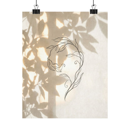 Candlelight Shoji Screen Wall Art Print - Japandi Fukinsei Art Print