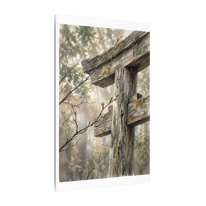 Torii Gate Spring Canvas Art | Japandi Neutral Design