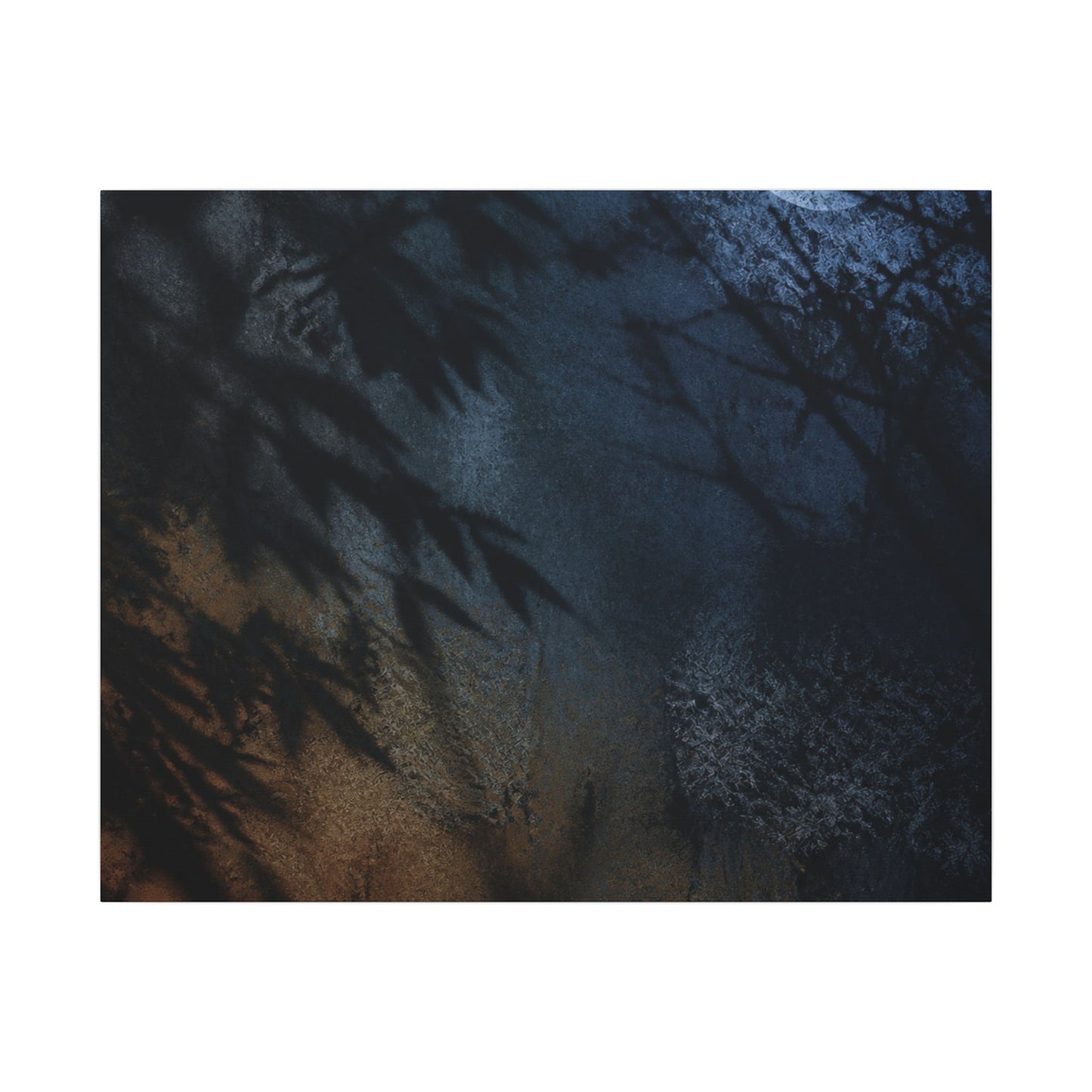 Kanso Shadow Play Canvas Art - Dark Japandi Shadow Zen