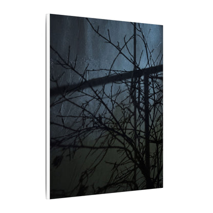 Moonlight Shadow Play Canvas Art - Dark Japandi Shibui