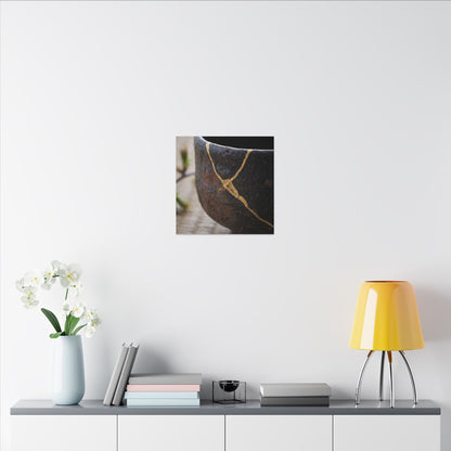 Dawn Tea Ceremony Canvas Art - Kintsugi Mono No Aware