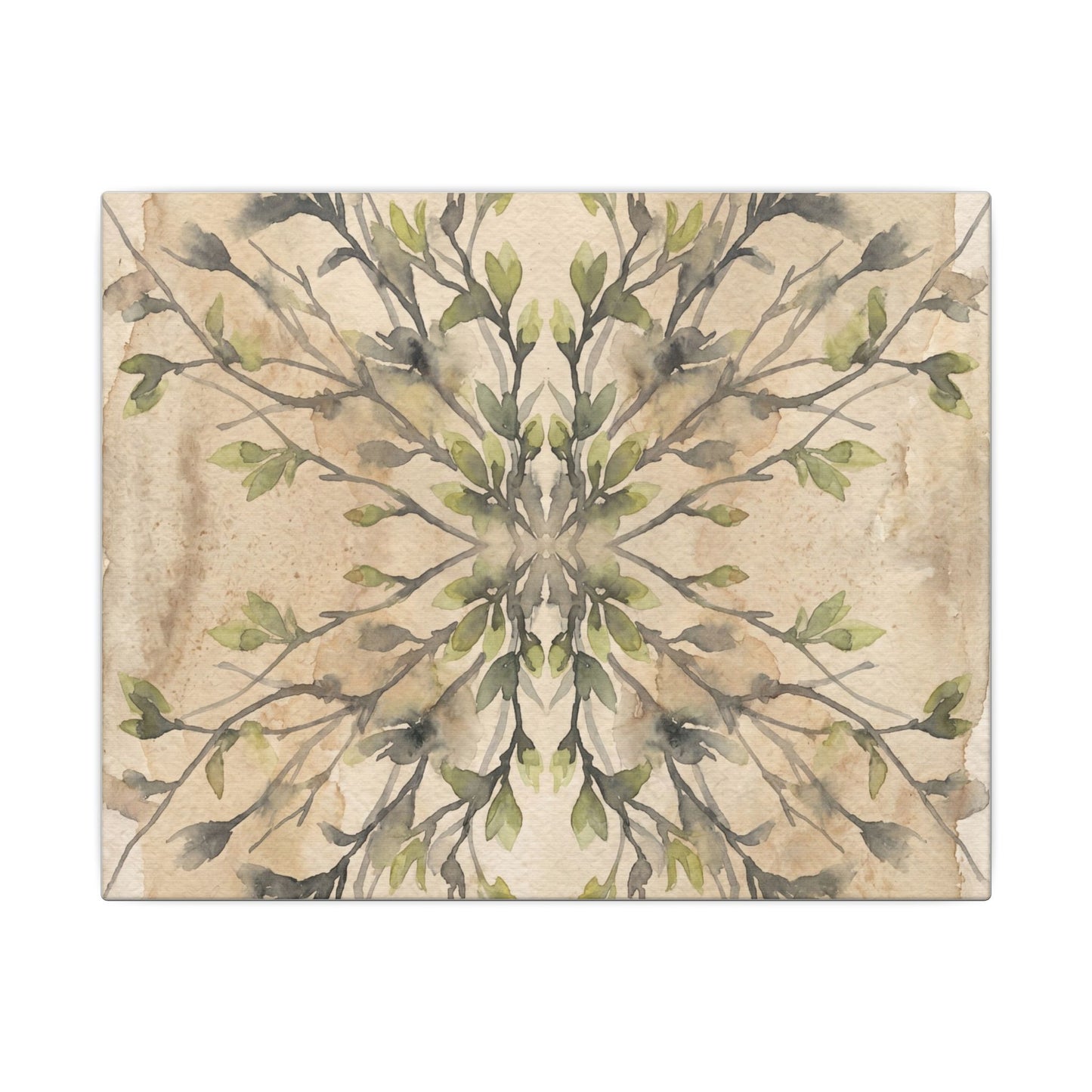 Shibui Shadow Play Canvas Art - Japandi Watercolor