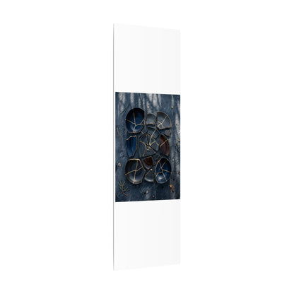 Dark Japandi Broken Pottery in Dappled | Shadow Zen Canvas Art