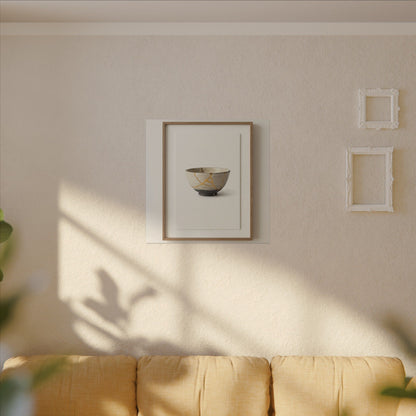 Kintsugi Charcoal Canvas Art