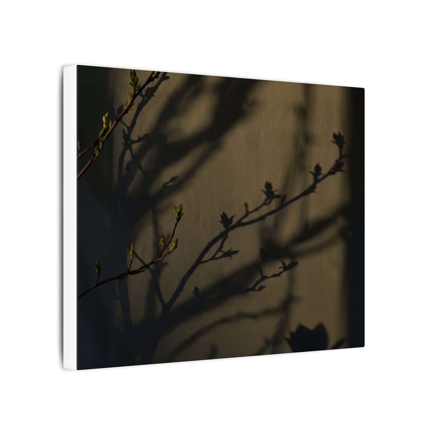 Seijaku Shadow Play Canvas Art - Dark Japandi Charcoal Ink
