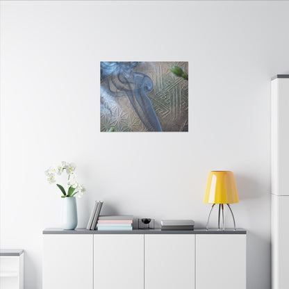 Spring Incense Smoke Japanese Pattern Canvas Art | Neutral Decor