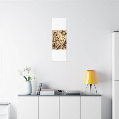 Dried Flowers Summer Canvas Art | Japandi Neutral Design