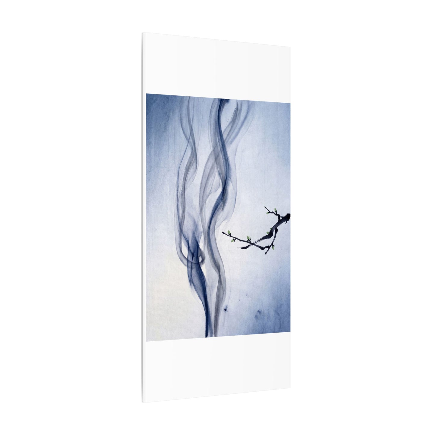 Incense Smoke Spring Canvas Art | Zen Tranquil Design