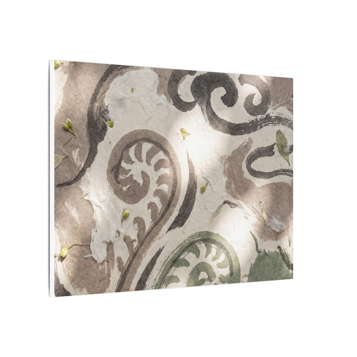 Dappled Ink Brushstroke Canvas Art - Japandi Ma