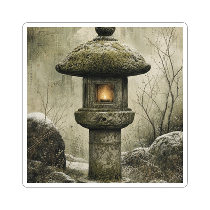 Ma Stone Lantern Sticker - Japandi Texture