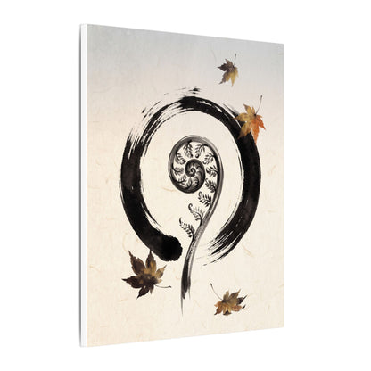 Fern Unfurling Autumn Canvas Art | Zen Peaceful Design